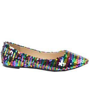 MULTI SEQUIN BALLET FLAT